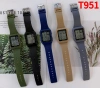 The YITONG basic model electronic watch from YITONG offers high cost performance and durability. It is specially designed for students to wear in class and daily life. The 951 square dual-time color men's and women's deep water-resistant luminous sports electronic watch is a trend details Picture